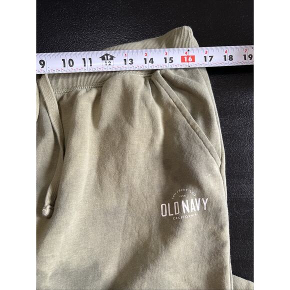 Old Navy Pants Womens XL Olive Tie Dye High Rise Joggers Wide Leg Pockets Logo - Picture 6 of 10